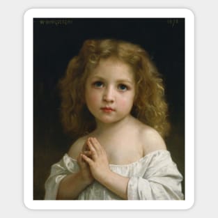 Little Girl by William-Adolphe Bouguereau Sticker